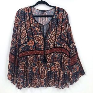 American Eagle Shirt Paisley Large